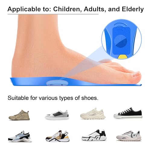 Image of RFUNGUANGO Airtag Shoe Insoles for Kids, Blue Upgraded (1‑2 Big Kid) | Airtag Hidden Insoles, Tracker Devise Case, Comfortable Insoles (7.66-8.26 IN Trimmable Insoles)
