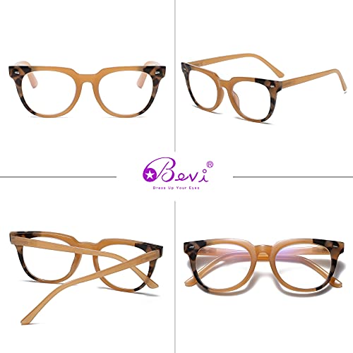 Image of Bevi Reading Glasses Blue Light Blocking Magnify Glasses with Spring Hinge Anti Eye Strain for Men and Women