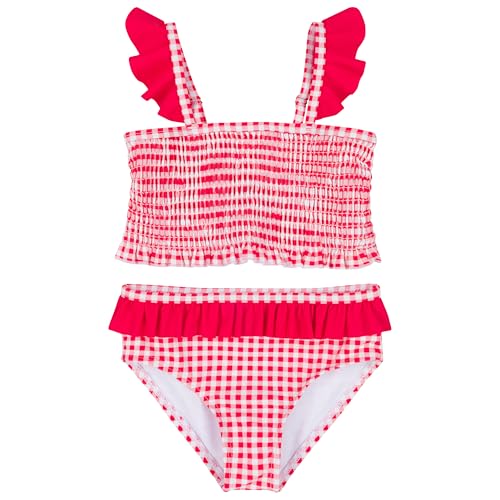 Image of SwimZip Girls' Halter Top and Bikini Bottom 2 Piece Set UPF 50+ Sun Protection