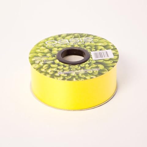 FloristryWarehouse Florist Ribbon Yellow 2" Cover