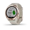 Garmin S42 GPS-golf, volwassenen, uniseks, beige, 43,4 x 43,4 x 11,7 mm