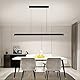 Mikeru 100CM Pendelleuchte Esstisch, Modernes Lineares Esszimmer Pendelleuchten LED mit 10%-100% Dimmbare Esszimmerleuchten Decke 3000K/4500K/6500K 3 Farben für Esszimmer, Wohnzimmer