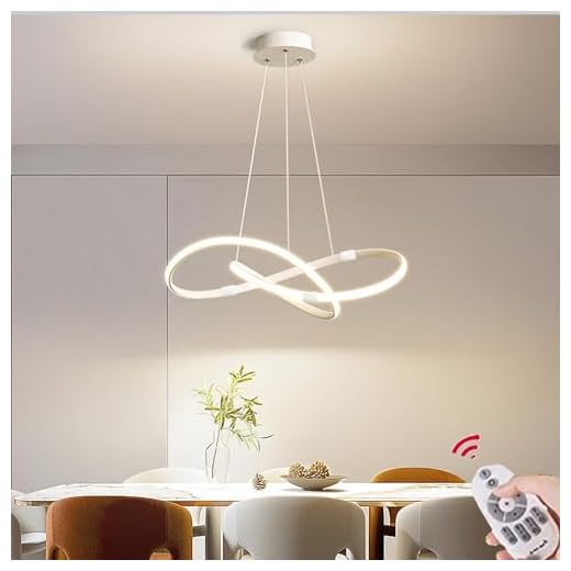 Lámpara Colgante LED 45W Lámpara de Mesa de Comedor Lámpara Colgante Negra Comedor Regulable en Altura Lámpara de Techo Para Oficina Cocina Dormitorio Salón iluminador Lámpara Colgante (Blanco)