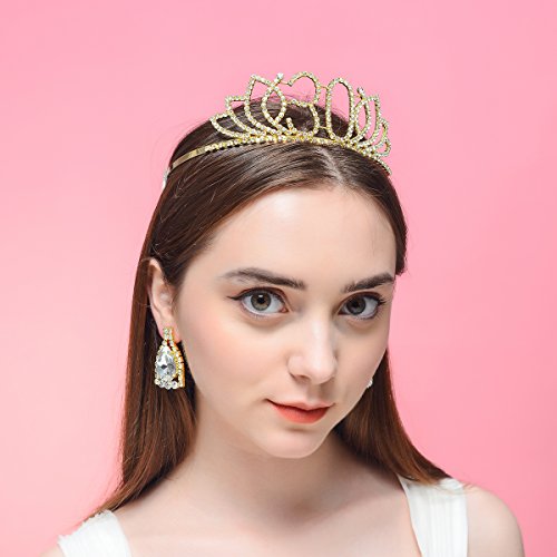 Dczerong Queen 30 Birthday Tiara Women 30Th Birthday Crown Gold Rhinestone Crystal Diamond Crown #TOP2