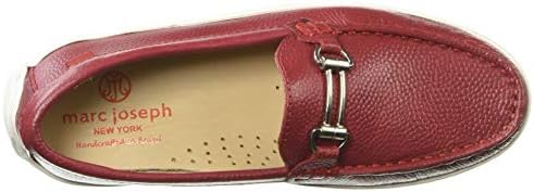 Marc Joseph New York Kids Boys/Girls Leather Double Bit Driver Shoe, red Pebble Grainy, 13 M US Little | Image 4