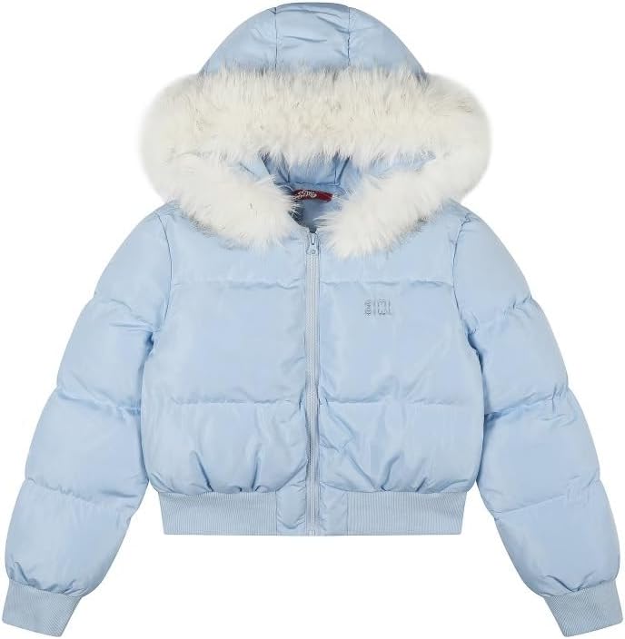 Winter Short Sleeved Hooded Cotton Padded Jacket for Outdoor Warmth