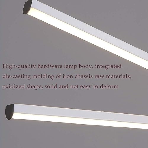 Lámpara de araña moderna con iluminación LED regulable lineal para techo comedor 5