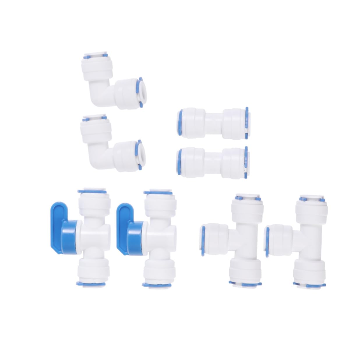 Unomor 8 Pcs Water Filter Quick Connect Quick Connect Fitting Elbow Quick Connect Water Filter Elbow Connect