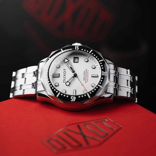 Image of DUXOT Henri Men's Automatic Dive Watch - Japanese Movement, 41mm Stainless Steel Case, Water Resistant 200m, Stainless Steel Bracelet, DX-2060