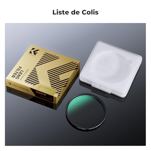 K&F CONCEPT Filtre Black Diffusion 1/8 58mm Effet Cinématique D Série – vue 7