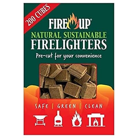 FIRE UP Natural Sustainable Firelighters, Box of 200 Cover