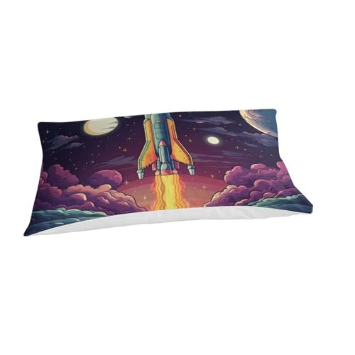 Housse de couette fusée 3D de qualité supérieure en microfibre lit simple