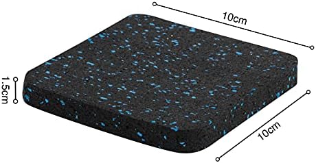 Katai - 6 Pack Treadmill Pads for Hardwood Floors and Carpet Protection - Exercise Equipment Mat made from High Density, Anti Slip Rubber Perfect for Home Gyms - Complete with Wrist Sweatbands (Pair)