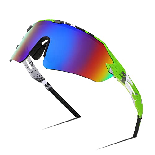 FEISEDY Sports Sunglasses for Men and Women, UV400 Protection Outdoor Cycling Driving Fishing Glasses B2987