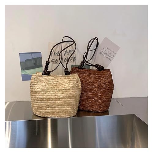 Casual Straw Woven Shoulder Bags For Women Handbags Summer Beach Bag Female Travel Large Capacity4