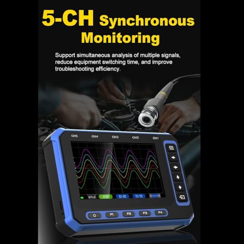 Oscilloscope numérique 5 canaux avec interface WiFi et acquisition rapide 3 Msps OS-5C