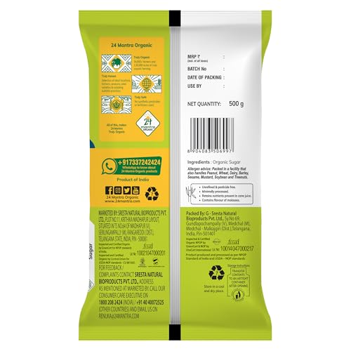 Image of 24 Mantra Organic Sugar /Chini /Chekkara - 500gms