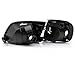 ZMAUTOPARTS Replacement Headlights w/Corner Lights Amber/Chrome Compatible with 1997-03 Ford F-150 | 1997-02 Expedition