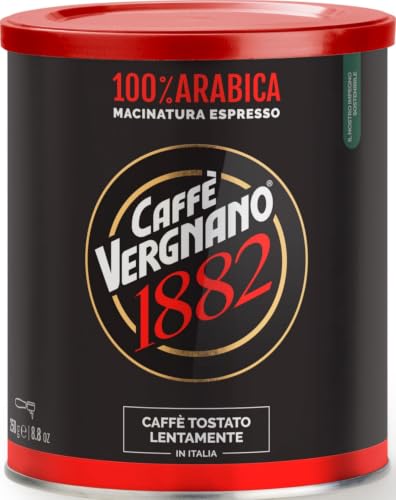 Caffe Vergnano Ground Coffee, 100% Arabica Espresso, Medium Roast, 8.82 oz
