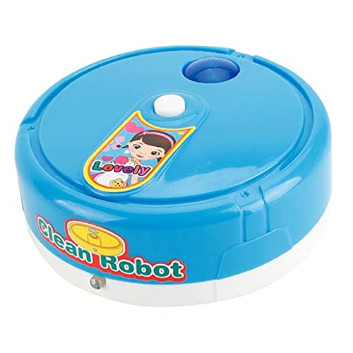 KiBcsLic Simulation Vacuum Toy Floor Tools Electric Household Robot for Boys and Girls, Blue