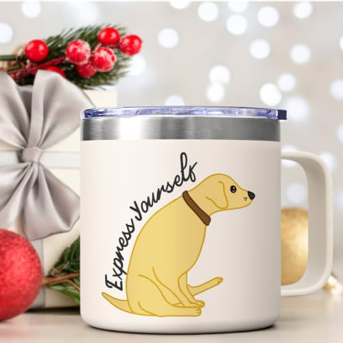 Lifecapido Vet Tech Gifts, Vet Tech Week Gifts, Express Yourself Dog 14oz Insulated Coffee Mug, Veterinarian Birthday Christmas Gift for Women Vet Veterinarian Assiant Pet Lover - Image 4