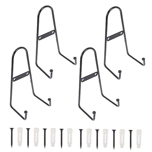 ULDIGI 4pcs Metal Plate Display Racks Multipurpose Metal Frame Holders for Plates Photos and Decorative Items for Home Office Kitchen and Events