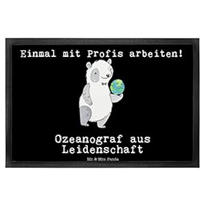 Mr. & Mrs. Panda 40 x 60 Fußmatte Ozeanograf aus Leidenschaft – Geschenk, Schenken, Meeresforscher, Danke, Vorleger…