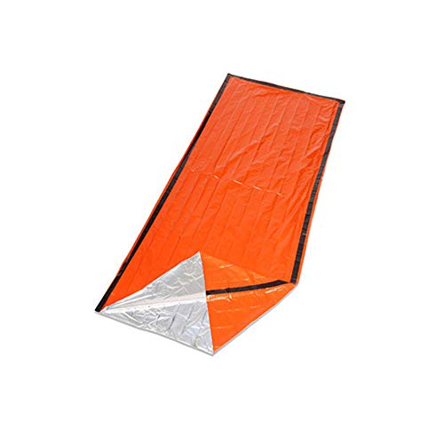 Doneioe 1PCS Saco de dormir de emergencia reutilizable Manta de supervivencia Tienda de campaña Equipo de emergencia al aire libre impermeable térmico