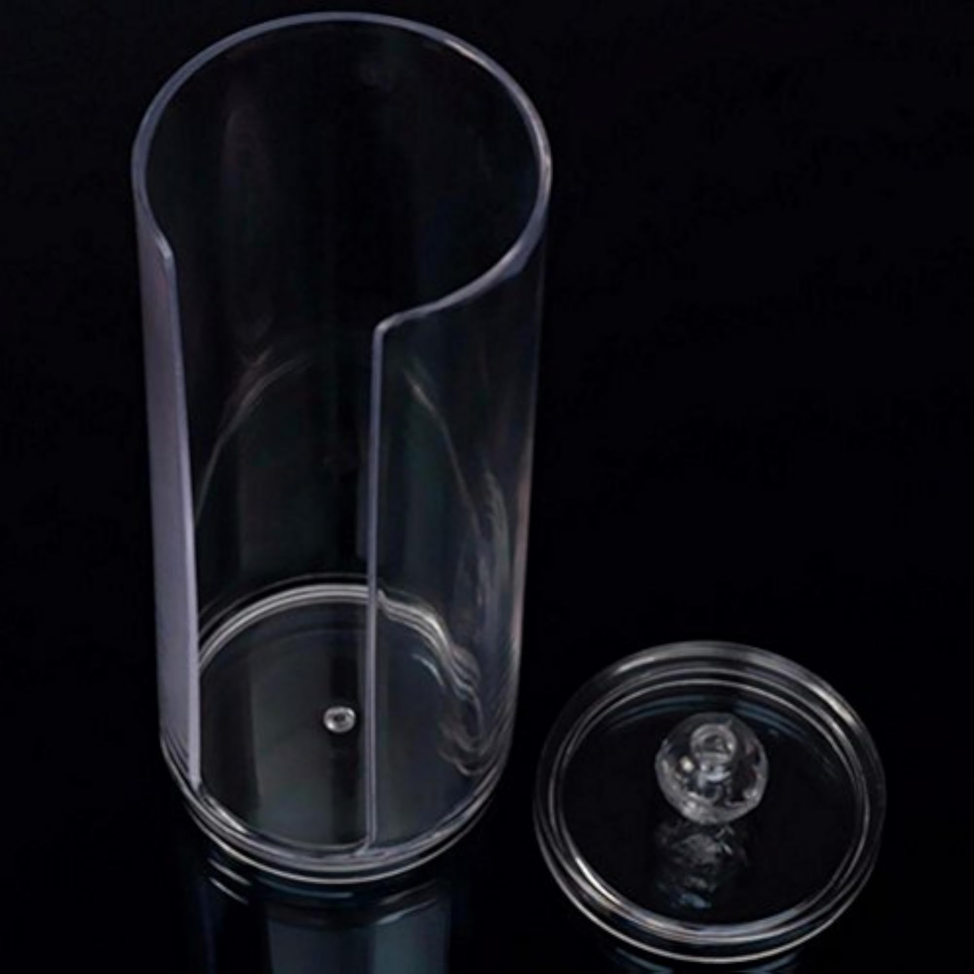 Acrylic Cotton Swab Organiser Box, Makeup Storage