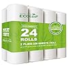 ECOLipak Bamboo Toilet Paper, Septic Safe Toilet Tissue, 24 Double Rolls, 320 Sheets Per Roll, Tree Free, Non Toxic, 2 Ply, Soft and Absorbent, Eco Friendly Dye-Free Paper