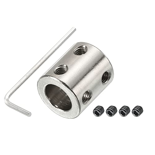 PATIKIL Wellenkupplung Anschluss L22xD20 12mm bis 12mm Bohrung Starre Kupplung Edelstahl Welle Gelenk mit Schraubendreher für 3D Drucker Schrittmotor CNC Maschine Silber PATIKIL Wellenkupplung Anschluss L22xD20 12mm bis 12mm Bohrung Starre Kupplung Edelstahl Welle Gelenk mit Schraubendreher für 3D Drucker Schrittmotor CNC Maschine Silber