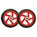 Xgxyklo Roues De Scooter 125mm, Roues en PU De Remplacement pour Scooter Acrobatique Pro, pour Les Micro-Trottinettes Pliables pour Enfants,Rouge