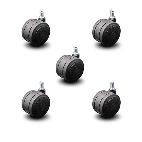 Get Cheap Price Service Caster Brand 3 Inch Heavy Duty Office Chair Stem Casters Set of 5 Thermoplastic Rubber Caster Wheels – Hardwood Safe & Non Marking –Black Hooded Twin Wheel w/Grip Ring Stems–825lbs. Total Cpty Free Shipping Over $50 Service Caster Brand 3 Inch Heavy Duty Office Chair Stem Casters Set of 5 Thermoplastic Rubber Caster Wheels – Hardwood Safe & Non Marking –Black Hooded Twin Wheel w/Grip Ring Stems–825lbs. Total Cpty