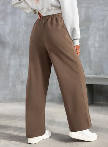 Dokotoo Women's Wide Leg Pants 2025 Flowy Casual Pants Straight Leg Elastic Waisted Stretch Palazzo Pants - Image 6