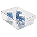 iDesign Linus Kitchen, Pantry, Refrigerator, Freezer Storage Container - 4 Pack, Clear, Large
