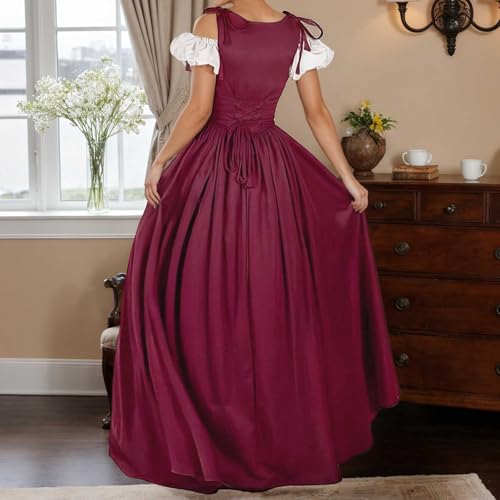 Vestido largo de renacimiento ajustable que estiliza la figura 3