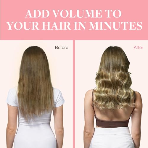 Image of GOO GOO Clip in Hair Extensions Real Human Hair, Remy Human Hair Extensions Clip ins for Women, Natural Human Hair, 22inch 120g 7Pcs, 3 /8 /613 Balayage Walnut Brown to Ash Brown and Bleach Blonde