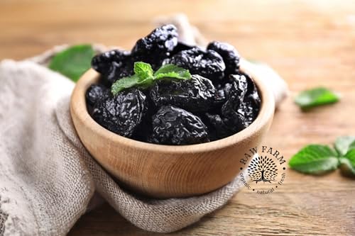 1 kg Organic Dried Pitted Soft Prunes – No Addded Sugar, No Preservatives, Sorbate-Free, Unsulfured | Naturally Sweet, Non-GMO, Fiber-Rich Snack