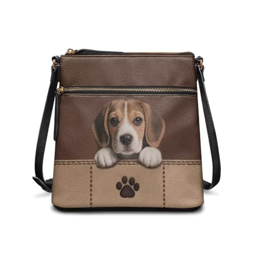 Bolso de hombro de cuero para mujer, tote impermeable miniatura 1