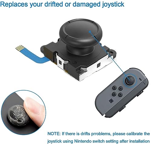 Image of New World Replacement Joystick Analog Thumb Stick Repair Kit for Nin-tendo Switch /Switch OLED Model /Switch Lite Joy-Con Controller