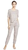 Honeydew Intimates Women's Sun Lover Lounge Pajama Set, Leopard, Print, Tan, XS