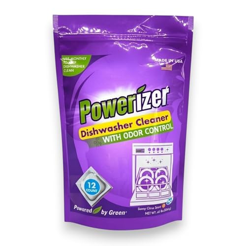 Powerizer Dishwasher Machine Cleaner Pods, 12 Count | Deep Clean ...