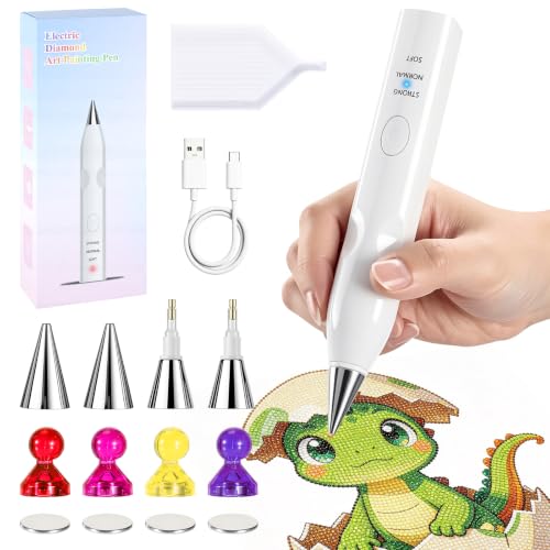 Stylo de peinture diamant pour aligner les strass sans fatigue avec 6 embouts
