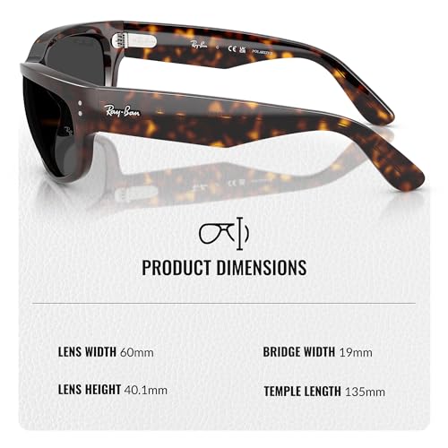 Image of Ray-Ban RB2289 MEGA BALORAMA Square-Round Shaped Sunglasses for Men & Women with Official RAYBAN Eyewear Kit