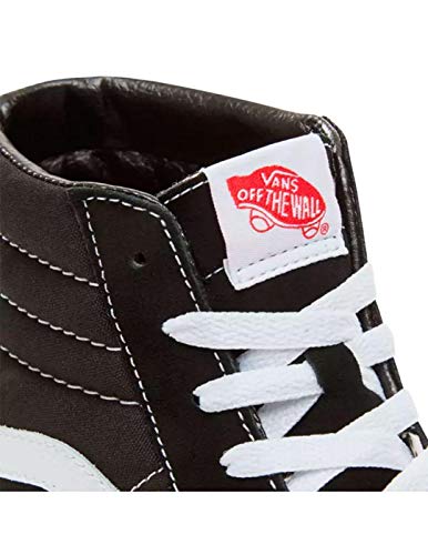 Vans Vans Unisex Hi-Top Trainers Sneaker, Black Black White, 10 US Women