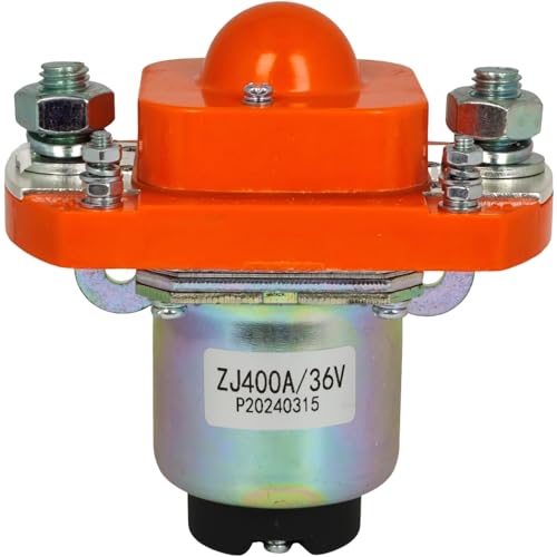 MZJ-400A 36V 400A Solenoid Contactor Solenoid for Golf Cart Heavy Duty Plug and Play Direct Replacement