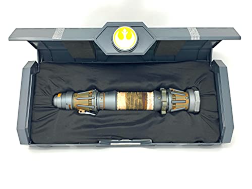 Star Wars REYELLOW-1 Galaxy'S Edge Rey Skywalker Legacy Lightsaber Hilt With Custom Hilt Stand Bundle thumb #4