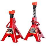 CCLIFE 2X Unterstellböcke 3T höhenverstellbar 28,5-40 cm mit Gummiauflage