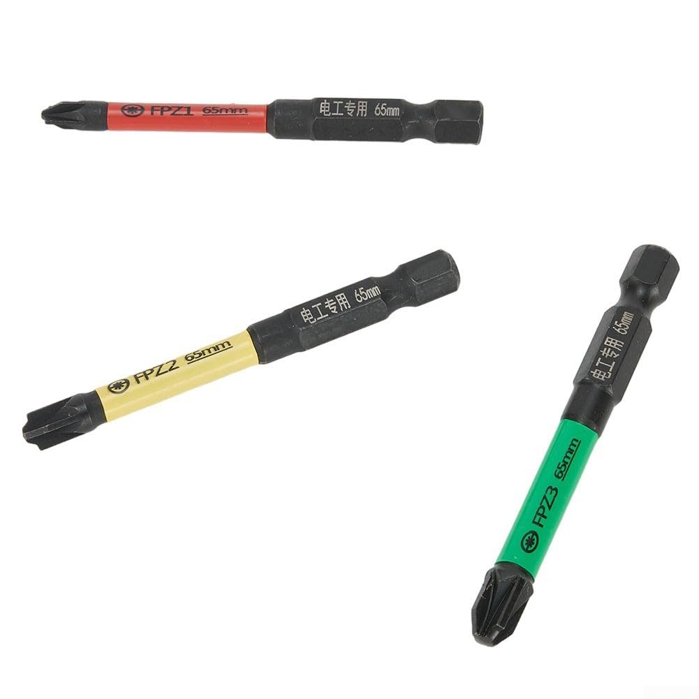 Isolato per cacciavite a croce speciale per elettricisti, magnetizzato, lunghezza 65 mm, acciaio legato, FPZ1 (4 5 mm), FPZ2 (5 5 mm), FPZ3 (7 mm)