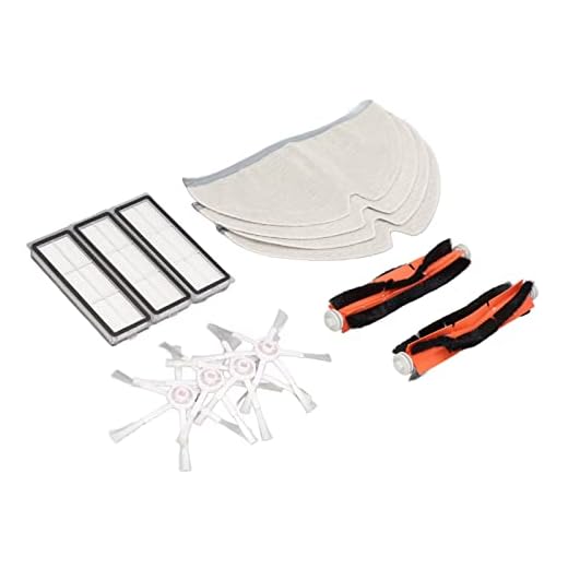 Filtro de vassoura, pacote com 13 (2 escovas principais, 4 escovas laterais, 3 filtros) Kit de acessórios de substituição para robô de varredura Xiaomi MIJIA 2C